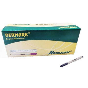 Romsons Dermark Skin Marker (Violet)- Box of 10