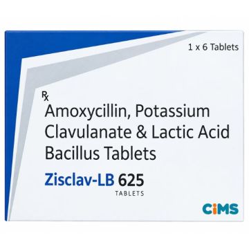 Zisclav LB 625 Tablet - Strip of 6