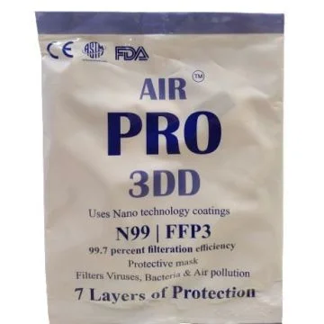 Air Pro 3DD N99 Face Mask (FFP3) - Pack of 5