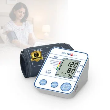 BPL Medical Technologies B18 Digital Blood Pressure Monitor with USB, LCD Display|BP Apparatus for Home|Hypertension & Managing Heart Health Device - White