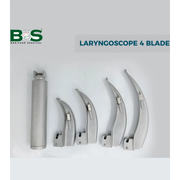 Bos Medicare Laryngoscope Set with 4 Blades (Adult)