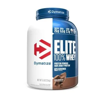 Dymatize Nutrition Elite 100% Whey Protein Powder (Rich Chocolate) - 2.3kg