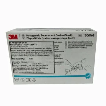 3M (1500NG) Nasogastric Securement Device(Small,4.5cmx4.7cm) - 50's Pack