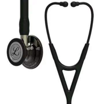 3M (6204) Littmann Cardiology IV Stethoscope, High Polish Smoke Chestpiece, Black Tube, Champagne Stem, Black Headset