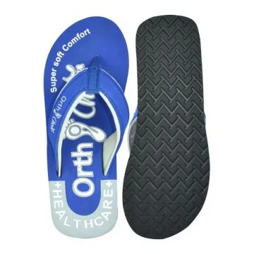 Ortho Cheer (AO2004) Women's Blue Orthopedic & Diabetic Relief Super Soft, Lightweight & Comfortable Slippers (Pair) 
