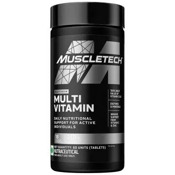 MuscleTech Platinum Multi Vitamin Tablets - Bottle of 60