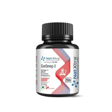 Natxtra CurQmeg-3 Capsules - Bottle of 60 