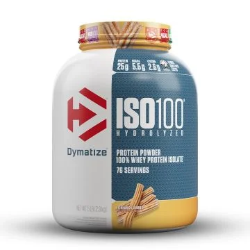 Dymatize Nutrition ISO100 Hydrolyzed Whey Protein Isolate (Cinnamon Churro Flavour) - 2.3kg
