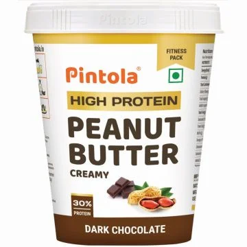 Pintola High Protein Creamy Peanut Butter (Dark Chocolate) - 1kg