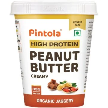 Pintola High Protein Creamy Peanut Butter (Organic Jaggery) - 510g