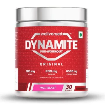 Wellversed Dynamite Pre-Workout (Fruit Blast) - 30 Servings