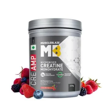 MuscleBlaze Creatine Monohydrate Creamp (Juicy Berries) - 320g