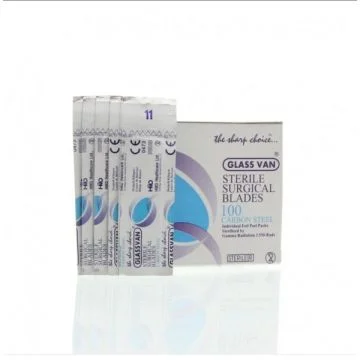 Glass Van Sterile Surgical Blades - Box of 100
