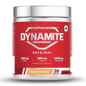 Wellversed Dynamite Pre-Workout (Valencia Orange) - 30 Servings