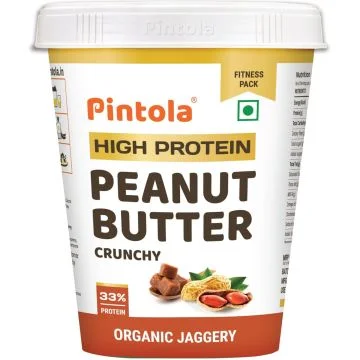 Pintola High Protein Crunchy Peanut Butter (Organic Jaggery) - 1kg