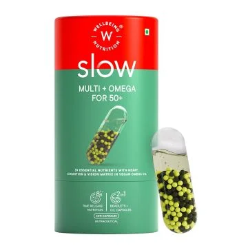 Wellbeing Nutrition Slow Multi + Omega for 50+  - 60 Capsules
