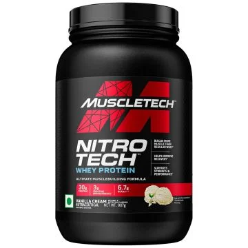 MuscleTech Nitro-Tech Whey Protein (Vanilla Cream) - 907g