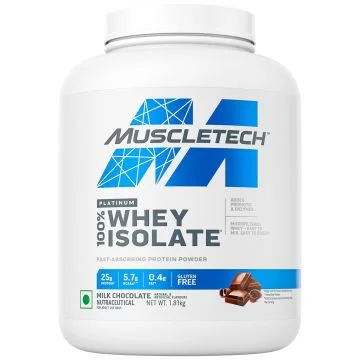 MuscleTech Platinum 100% Whey Isolate (Milk Chocolate) - 1.81kg