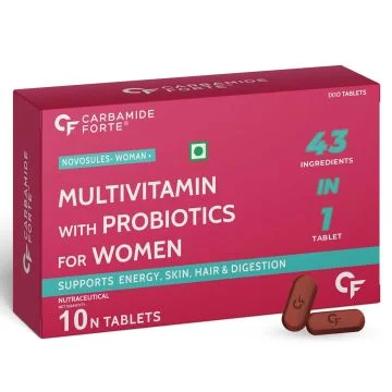 Carbamide Forte Multivitamins With Probiotics Tablets for Women - Pack of 10