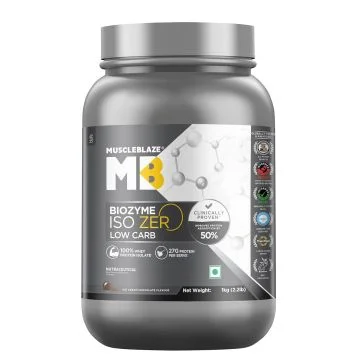 MuscleBlaze Iso Zero Low Carb (Ice Cream Chocolate) - 1kg