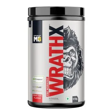 MuscleBlaze WrathX Pre-Workout (Fruit Fury) - 510g