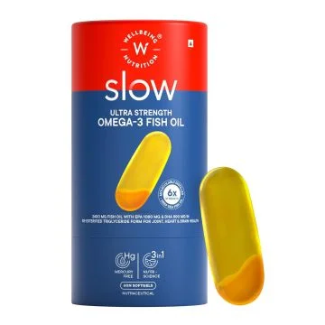 Wellbeing Nutrition Slow 6x Strength Omega 3 Fish Oil - 60 Capsules