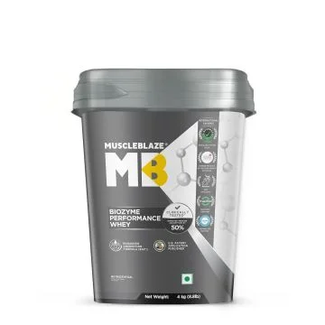 MuscleBlaze Biozyme Performance Whey Protein Powder (Rich Chocolate) - 4kg