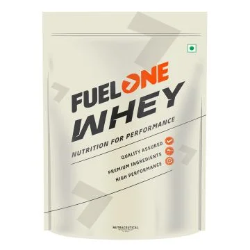 MuscleBlaze Fuel One Whey Protein Powder (Fudge Chocolate Flavor) - 1kg