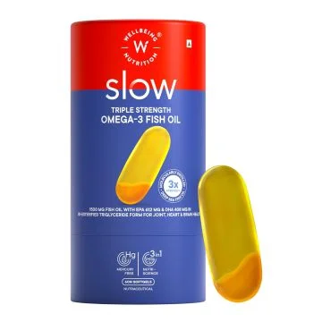 Wellbeing Nutrition Slow Triple Strength Omega-3 Fish Oil - 60 Capsules
