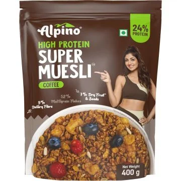 Alpino Protein Rich Super Muesli (Coffee) - 400g