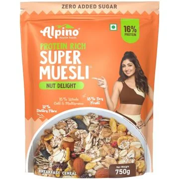 Alpino Protein Rich Super Muesli (Nut Delight) - 750g