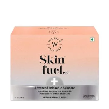 Wellbeing Nutrition Glutathione Skin Fuel Pro+ (Valencia Orange Flavour) - 28 Servings