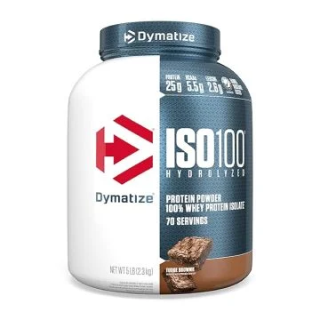 Dymatize Nutrition ISO100 Hydrolyzed Whey Protein Isolate (Fudge Brownie) - 2.3kg