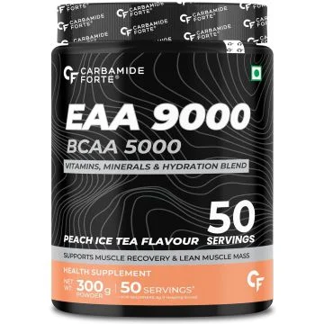 Carbamide Forte EAA 9000 + BCAA 5000 Powder (Peach Ice Tea) - 300g