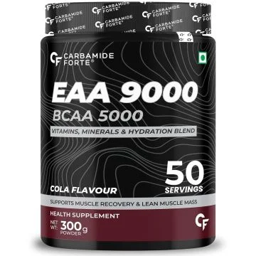 Carbamide Forte EAA 9000 + BCAA 5000 Powder (Cola Flavor) - 300g
