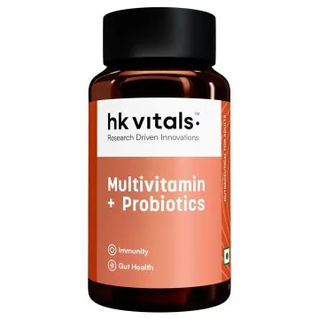 HK Vitals Multivitamin + Probiotics Tablets - Bottle of 90