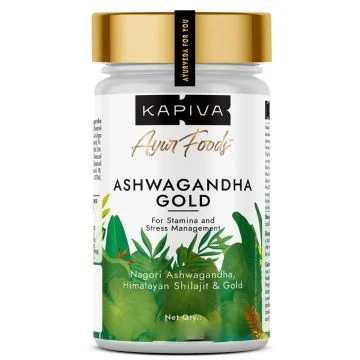 Kapiva Ahwagandha Gold Capsules - Bottle of 30