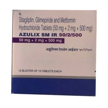 Azulix SM IR 50/2/500 mg Tablet - Strip of 10