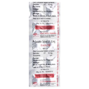 Back 10 mg Tablet - Strip of 10