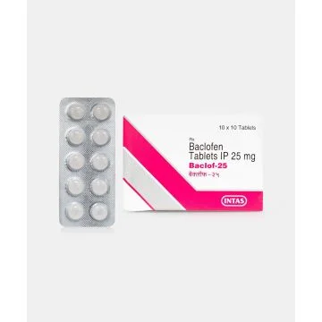 Baclof 25 mg Tablet - Strip of 10