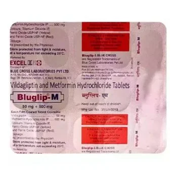 Bluglip-M 50/500 Tablet - Strip of 15