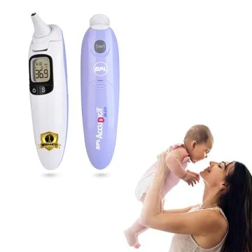 BPL Medical Technologies Accudigit IR-D2 Non Contact Infrared Thermometer - Fast & Accurate Forehead Thermometer for Adults & Kids (White)