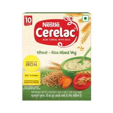 Nestle Cerelac Stage 3 (10 to 24 Months) Wheat-Rice Mixed Veg - 300 g