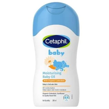 Cetaphil Baby Moist Baby Oil with Organic Calendula - 200 ml