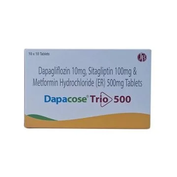 Dapacose Trio 500 Tablet - Strip of 10