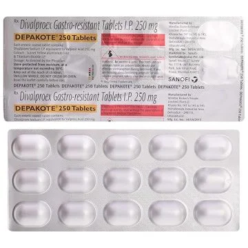 Depakote 250 mg Tablet - Strip of 15