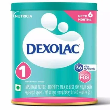 Dexolac Stage 1 Infant (Upto 6 Months) Formula (Tin) - 400 g