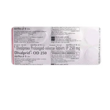 Divalprid OD 250 mg Tablet - Strip of 10