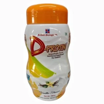 D-Protin Nutritional Supplement for Diabetes Vanilla Flavour Powder - 500 g