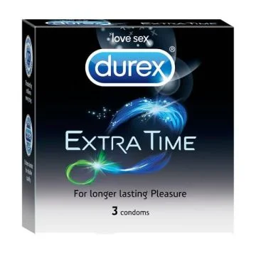 Durex Extra Time Condoms  - Pack of  3
